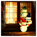150Cm Stacked Snowman Lighted Christmas Decoration