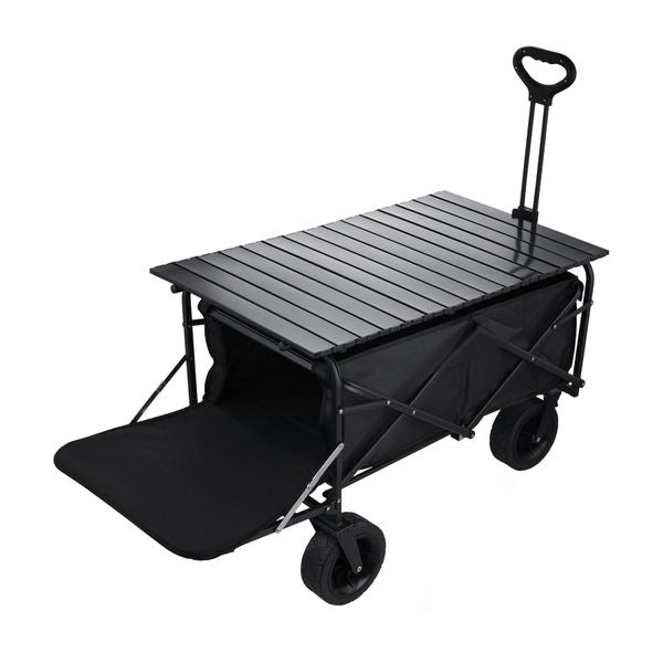 150L Foldable Wagon Cart Outdoor Garden Trolley Extended