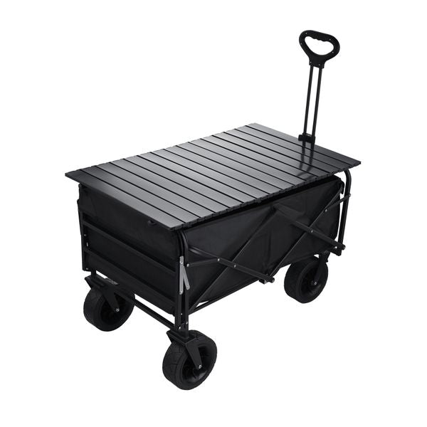 150L Foldable Wagon Cart Outdoor Garden Trolley Extended