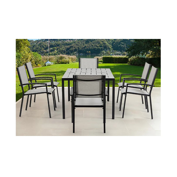 150X90Cm Outdoor Dining Table Rectangular Furniture For Outside