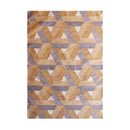 155 X 225Cm Amirah Flat Weave Gold Rug