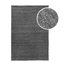 155 X 225Cm Hand Woven Dark Grey Rug