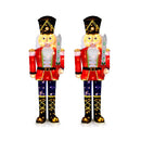 157 Cm Lighted Nutcracker Soldier Outdoor Christmas Decoration