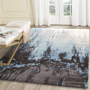 Ember Field Blue Abstract Rug