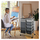 15 Drawer Rolling Storage Cart With Wheels For Home Office