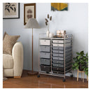 15 Drawer Rolling Storage Cart With Wheels For Home Office
