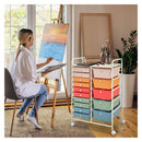 15 Drawer Rolling Storage Cart With Wheels For Home Office