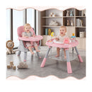 15 In 1 Convertible Baby High Chair With Removable Tray Pink