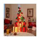 15 Pieces Staked Lighted Christmas Boxes With 450 Light Bulbs