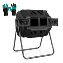 160 L Garden Rotating Compost Bin With Dual Chamber