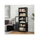 Freestanding Bathroom Cabinet With Adjustable Shelves And Compartments