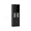 Freestanding Bathroom Cabinet With Adjustable Shelves And Compartments