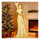165Cm 3D Lighted Angel Christmas Decoration With Pigeon