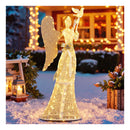 165Cm 3D Lighted Angel Christmas Decoration With Pigeon
