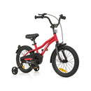 Red Kids Bike Adjustable With Removable Training Wheels