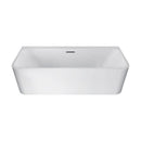 1700mm Bathtub Acrylic Freestanding White Bath Rectangle