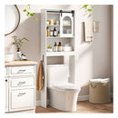 170 Cm Farmhouse Bathroom Over The Toilet Storage Cabinet White