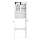 170 Cm Farmhouse Bathroom Over The Toilet Storage Cabinet White