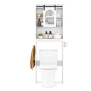 170 Cm Farmhouse Bathroom Over The Toilet Storage Cabinet White