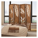 170Cm Folding Room Divider With Double Action Hinges