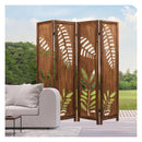 170Cm Folding Room Divider With Double Action Hinges