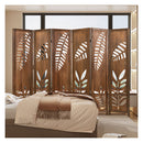 170Cm Folding Room Divider With Double Action Hinges