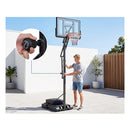 170 To 305 Cm Outdoor Portable Basketball Hoop With Sandbag And 2 Nets