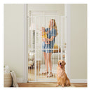 171 Cm Extra Tall Pet Gate With 77 Cm To 104 Cm Wide Opening White