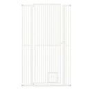 171 Cm Extra Tall Pet Gate With 77 Cm To 104 Cm Wide Opening White