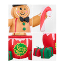 180Cm Christmas Inflatable Gingerbread Man With Led Lights