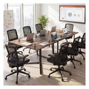 180 Cm Conference Table With 2 Cable Grommets Rustic Brown