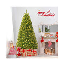 180Cm Pre Lit Artificial Christmas Tree With Multicolored Led Lights