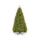 180Cm Pre Lit Artificial Christmas Tree With Multicolored Led Lights