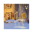180Cm Pre Lit Christmas Reindeer With 300 Warm White Led Lights