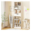180Cm Tall Freestanding Bookcase With Drawer And 2 Anti Tip Kits