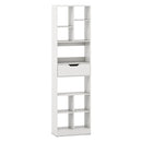 180Cm Tall Freestanding Bookcase With Drawer And 2 Anti Tip Kits