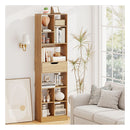 180Cm Tall Freestanding Bookcase With Drawer And 2 Anti Tip Kits