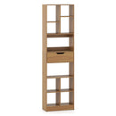 180Cm Tall Freestanding Bookcase With Drawer And 2 Anti Tip Kits