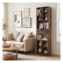 180Cm Tall Freestanding Bookcase With Drawer And 2 Anti Tip Kits