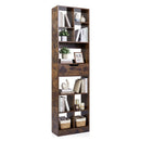 180Cm Tall Freestanding Bookcase With Drawer And 2 Anti Tip Kits