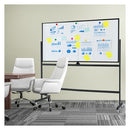 180Cm X 90Cm Double Sided Magnetic Whiteboard Black
