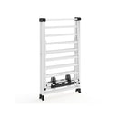 Foldable Metal Laundry Drying Rack With Height Adjustable Wings