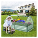 180 X 90 X 91Cm Galvanized Raised Garden Bed With Greenhouse