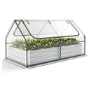 180 X 90 X 91Cm Galvanized Raised Garden Bed With Greenhouse