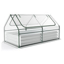 180 X 90 X 91Cm Galvanized Raised Garden Bed With Greenhouse