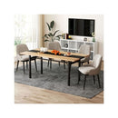 Dining Table For 6 To 8 People With Heavy Duty Metal Frame