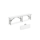 Outdoor Plastic Folding Bench With Handle And Lock