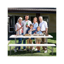 Outdoor Plastic Folding Bench With Handle And Lock