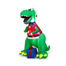 182Cm Inflatable Christmas Dinosaur With Gift For Indoor Outdoor