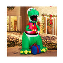 182Cm Inflatable Christmas Dinosaur With Gift For Indoor Outdoor